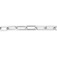 Sterling Silver 0.15CTW Diamond Infinity Heart Paperclip Bracelet