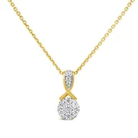 New Brilliance 10K Yellow Gold Lab Grown 0.25CTW Diamond Pendant