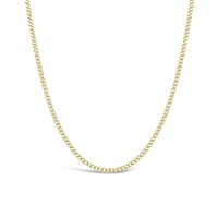 10K Yellow Gold 28" 3.6mm Semi-Solid Miami Cuban Curb Chain