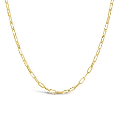 10K Yellow Gold 24" 2.4mm Paper Clip Chain