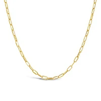 10K Yellow Gold 24" 2.4mm Paper Clip Chain