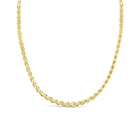 10K Yellow Gold 18" 2.00mm Semi Solid Diamond-Cut Franco Chain