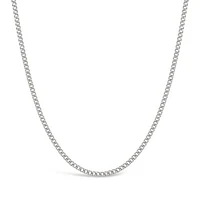 10K White Gold 24" Semi-Solid Miami Cuban Chain
