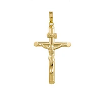 14K Yellow Gold Cross (Chain Not Included)