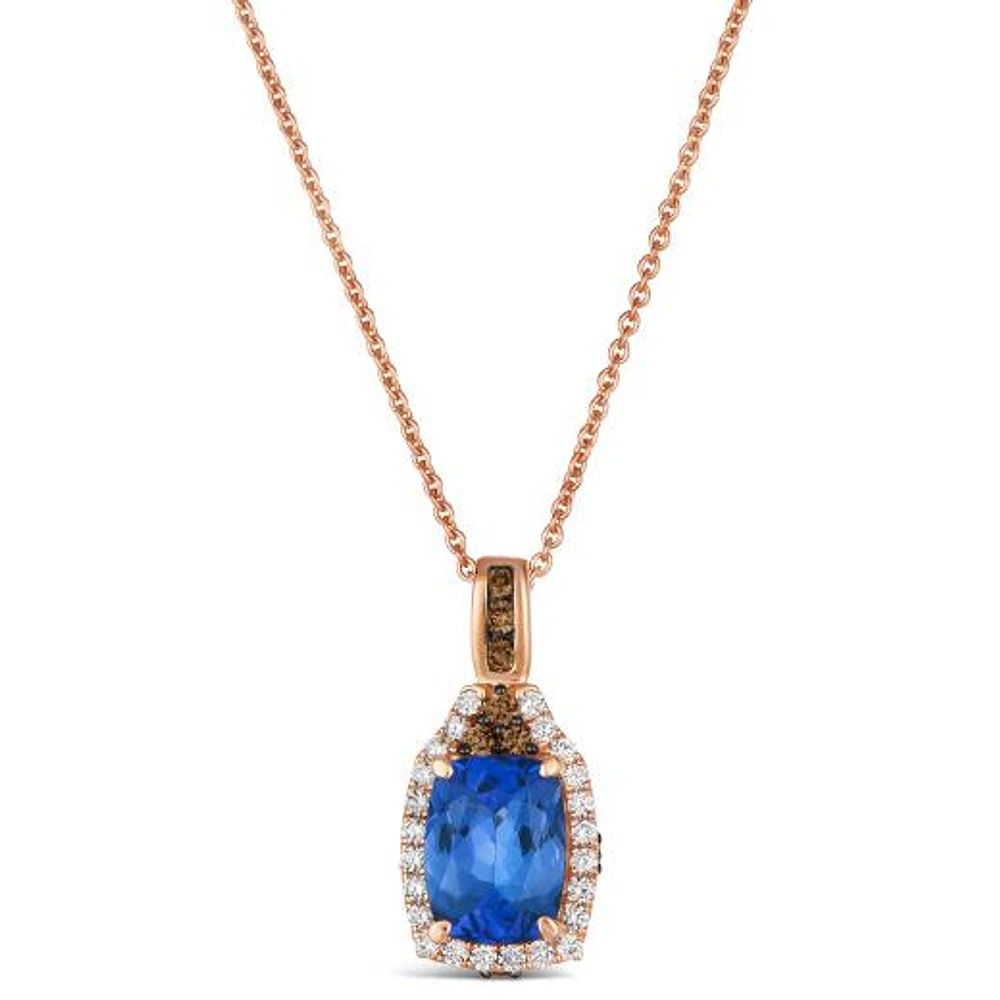 Le Vian 14K Strawberry Gold Tanzanite & 0.24CTW Diamond Pendant