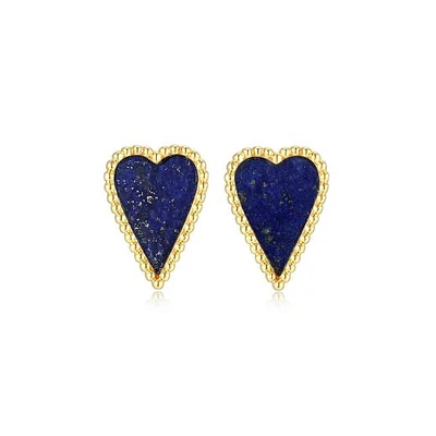 Elle Long Love Lapis Lazuli Earrings