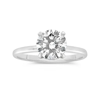 New Brilliance Lab Grown 2.08CTW Diamond Solitaire Ring in 14K White Gold