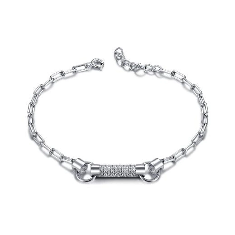 Sterling Silver Cubic Zirconia Bracelet