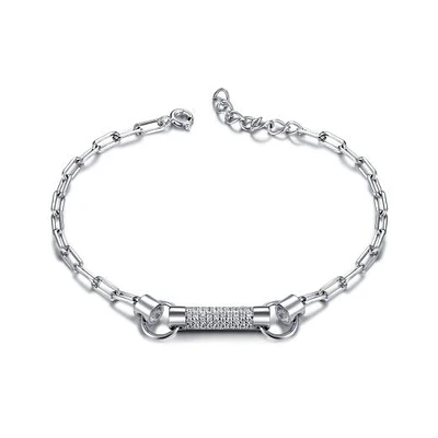 Sterling Silver Cubic Zirconia Bracelet