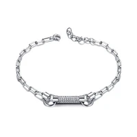 Sterling Silver Cubic Zirconia Bracelet