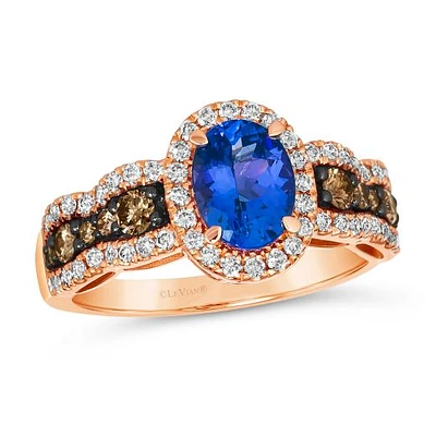 Le Vian 14K Strawberry Gold Blueberry Tanzanite & 0.68 Diamond Ring