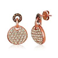 Le Vian 14 Strawberry Gold 1.49CTW Diamond Earrings