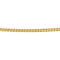 10K Yellow Gold 18" Semi Solid Double Rope Chain