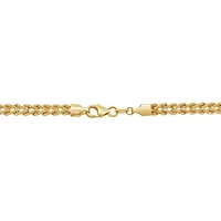 10K Yellow Gold 18" Semi Solid Double Rope Chain