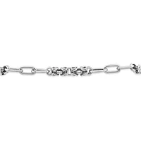 Sterling Silver 7" Byzantine Paperclip Bracelet