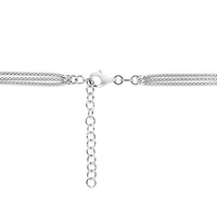 Sterling Silver 15" Triple Ball Necklace