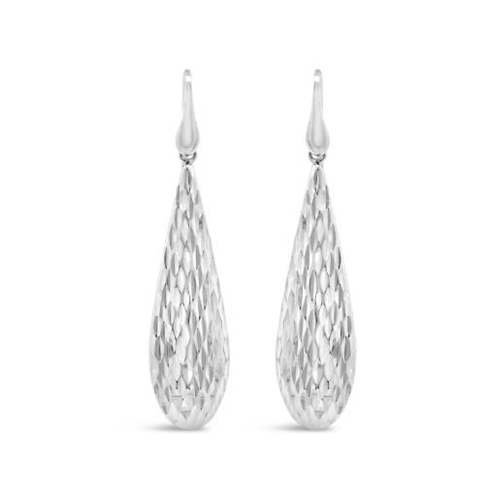 Sterling Silver Pear Drop Earrings