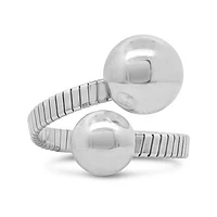 Sterling Silver Ball Twist Ring