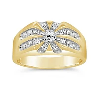 10K Yellow Gold Lab Grown 1.00CTW Diamond Ring