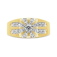 10K Yellow Gold Lab Grown 1.00CTW Diamond Ring