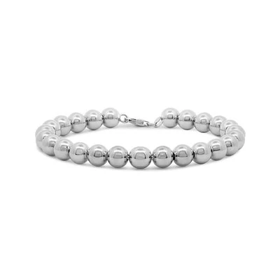 Sterling Silver 7.5"+1" Extender Ball Bracelet