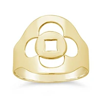 10K Yellow Gold Open Work Ring