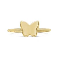 10K Yellow Gold Butterfly Ring