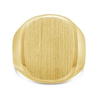 10K Yellow Gold Large Square Signet Ring