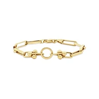 14K Yellow Gold Open Link 7.5" Bracelet