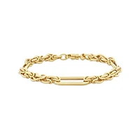 14K Yellow Gold 7.5" Fancy Link Bracelet