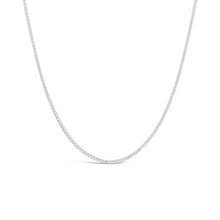 10K White Gold 18" 0.8mm Box Chain