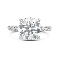 New Brilliance Lab Grown 4.50CTW Diamond Ring in 14K White Gold