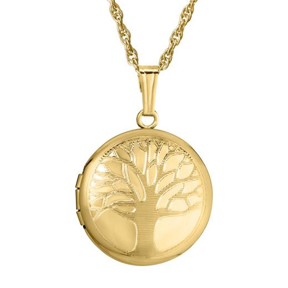 14K Gold Filled Tree Of Life 18" Locket