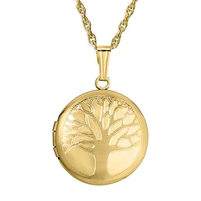 14K Gold Filled Tree Of Life 18" Locket