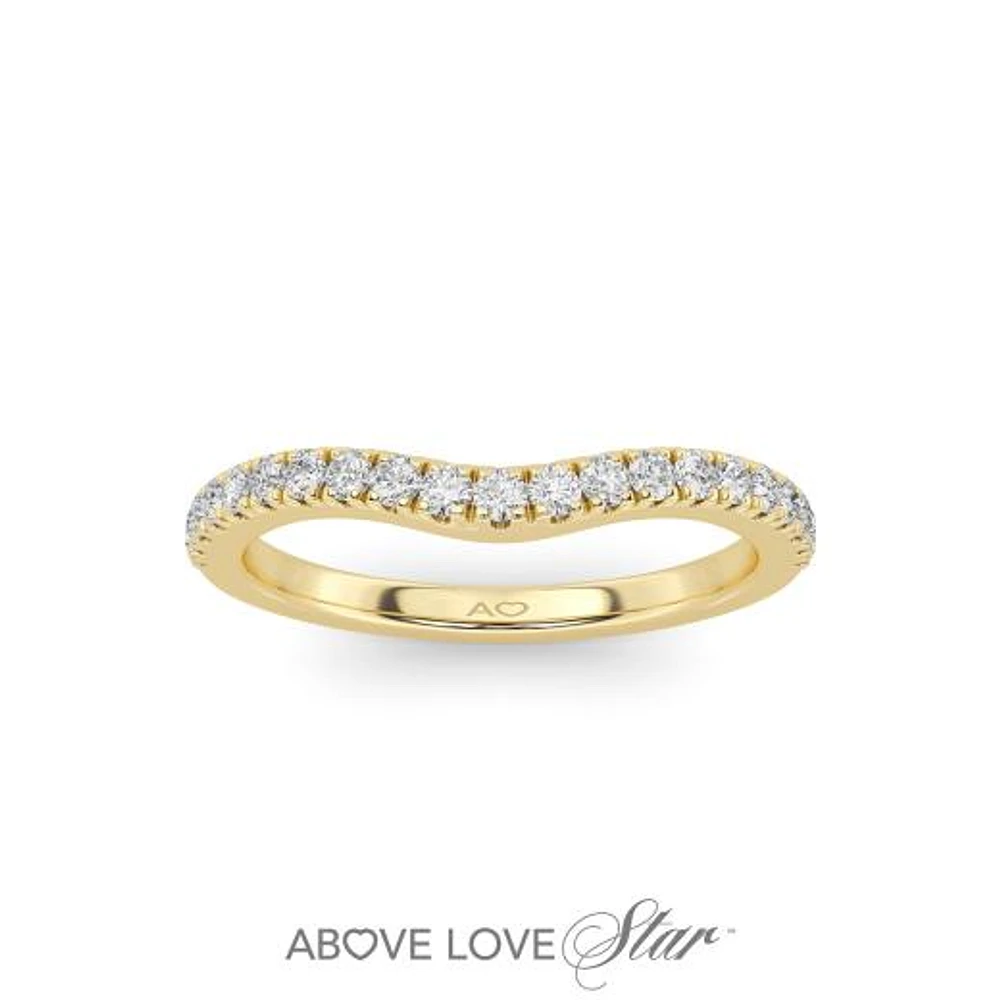 Above Love Lab Grown 0.25CTW Diamond Band in 18K Yellow Gold