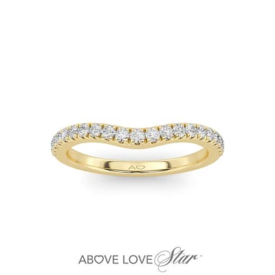 Above Love Lab Grown 0.25CTW Diamond Band in 18K Yellow Gold