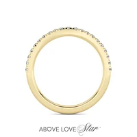 Above Love Lab Grown 0.25CTW Diamond Band in 18K Yellow Gold