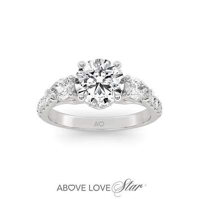 Above Love Lab Grown 1.79CTW Diamond Bridal Ring in 18K White Gold