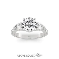 Above Love Lab Grown 1.79CTW Diamond Bridal Ring in 18K White Gold