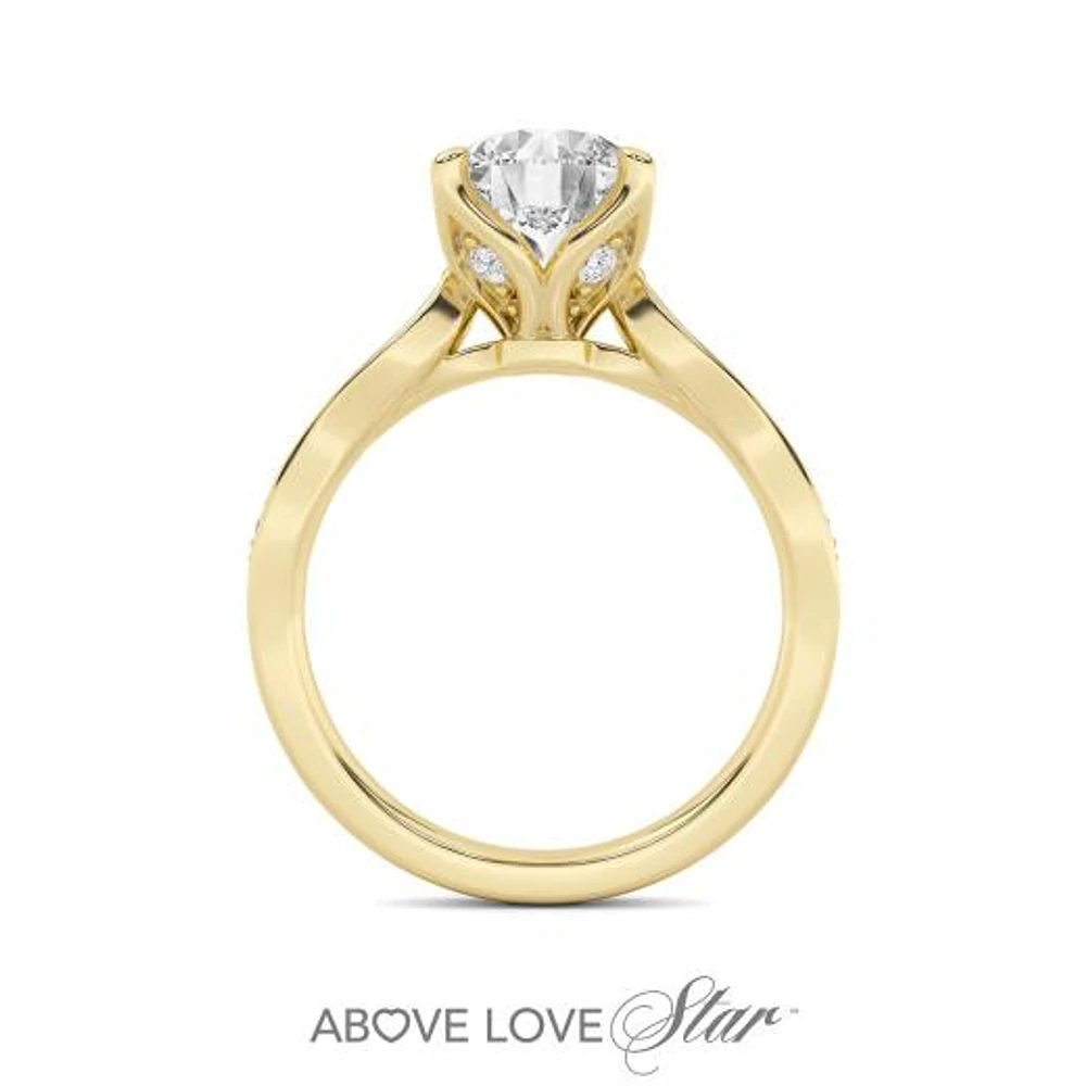 Above Love Lab Grown 2.00CTW Diamond Bridal Ring in 18K Yellow Gold