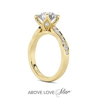 Above Love Lab Grown 2.00CTW Diamond Bridal Ring in 18K Yellow Gold
