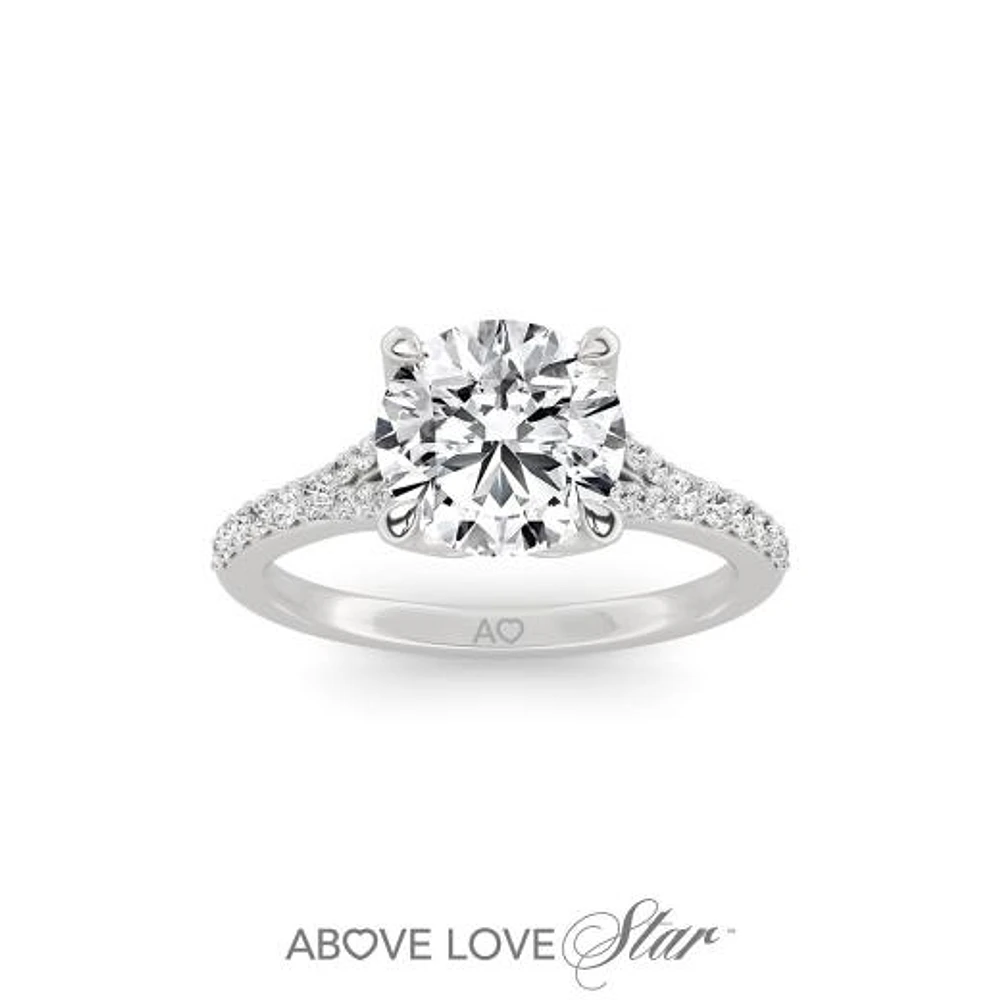 Above Love Lab Grown 2.00CTW Diamond Bridal Ring in 18K White Gold