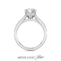 Above Love Lab Grown 2.00CTW Diamond Bridal Ring in 18K White Gold