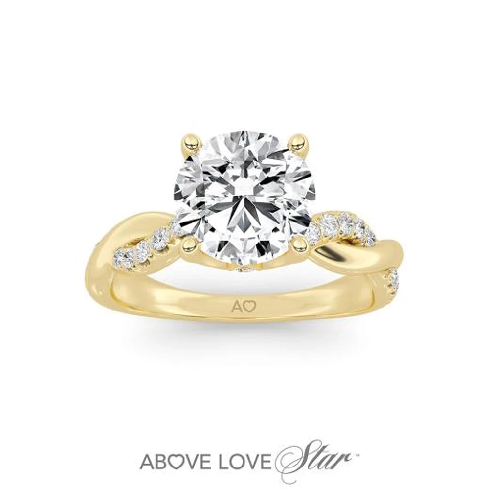 Above Love Lab Grown 2.00CTW Diamond Bridal Ring in 18K Yellow Gold