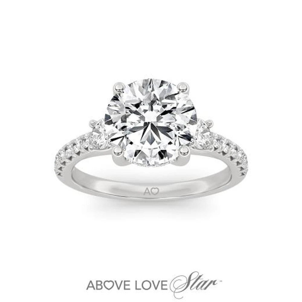 Above Love Lab Grown 2.70CTW Diamond Bridal Ring in 18K White Gold