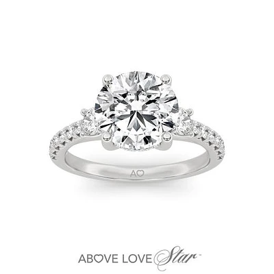 Above Love Lab Grown 2.70CTW Diamond Bridal Ring in 18K White Gold