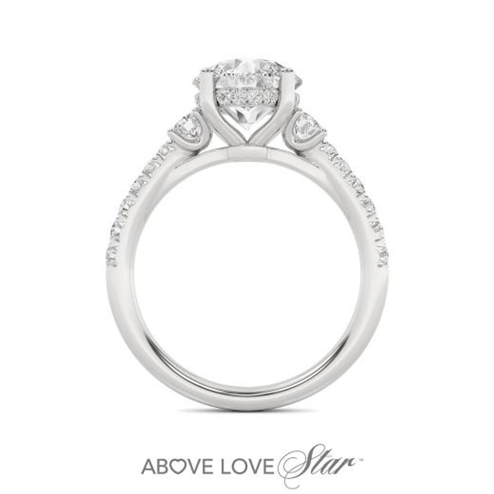 Above Love Lab Grown 2.70CTW Diamond Bridal Ring in 18K White Gold