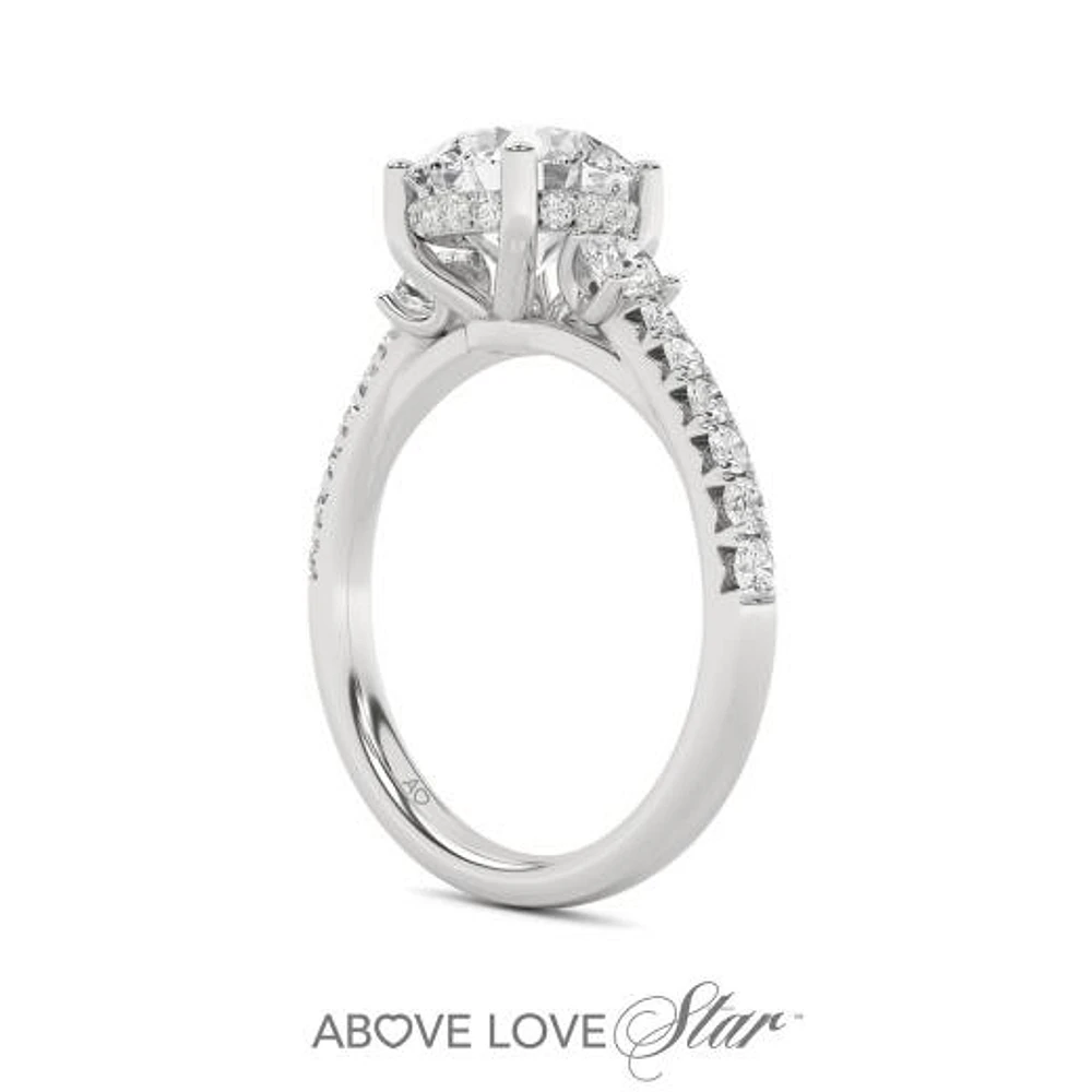 Above Love Lab Grown 2.70CTW Diamond Bridal Ring in 18K White Gold