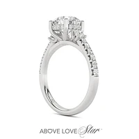 Above Love Lab Grown 2.70CTW Diamond Bridal Ring in 18K White Gold