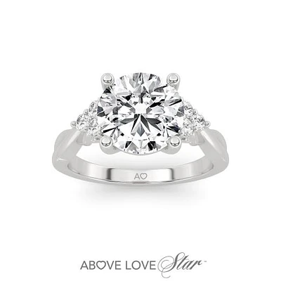 Above Love Lab Grown 2.50CTW Diamond Bridal Ring in 18K White Gold